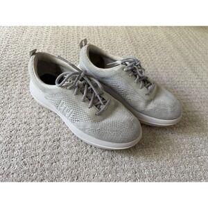 Kybun Biel Women Silver Grey Knit Walking Sneakers Swiss Tech Italy 40.5 Sz 9.5
